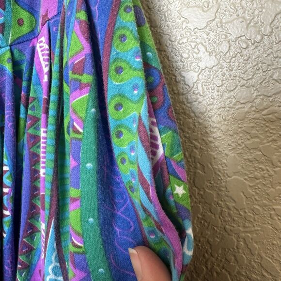 Bec Pierce Australia Long Skirt Full Circle Whimsical Pattern Medium Boho - Picture 12 of 13